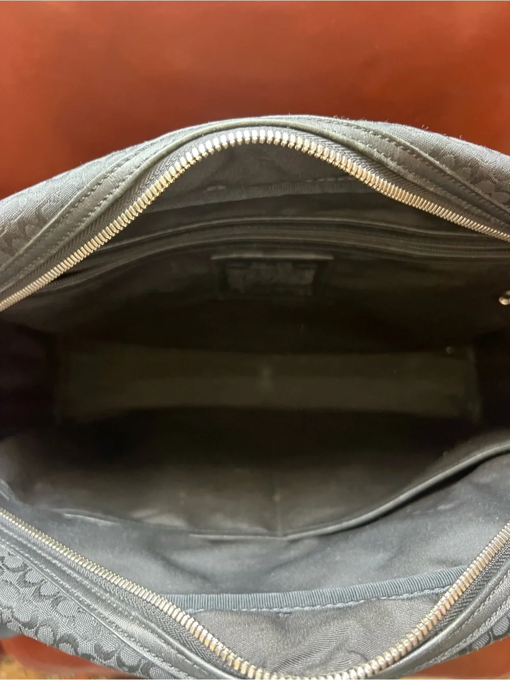 Coach Black Signature Canvas Laptop Briefcase with Shoulder Strap